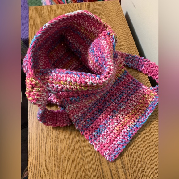 Crossbody Bag Handmade Crocheted - Picture 10 of 14